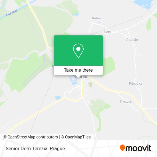 Senior Dom Terézia map