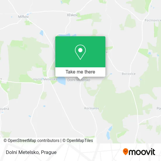 Карта Dolní Metelsko