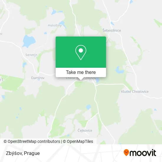 Карта Zbýšov