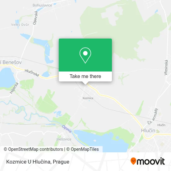 Карта Kozmice U Hlučína