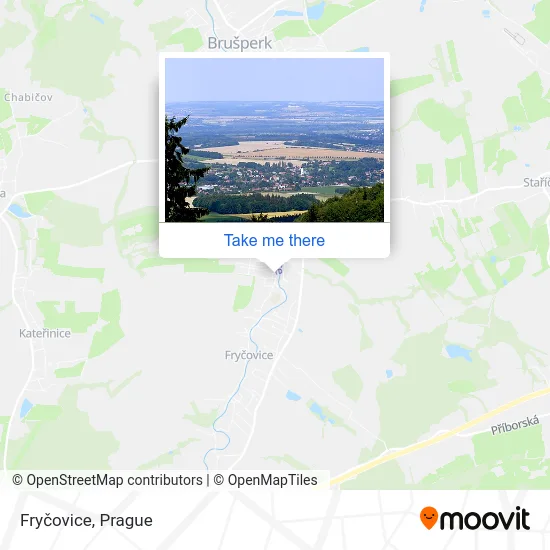 Карта Fryčovice