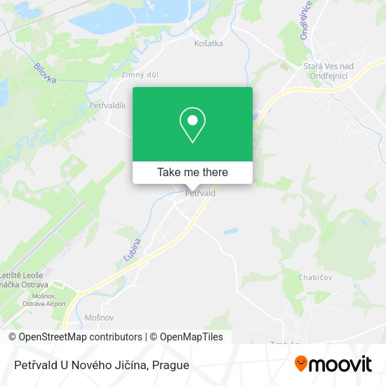 Petřvald U Nového Jičína map