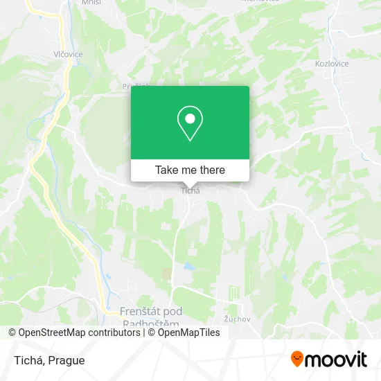 Карта Tichá