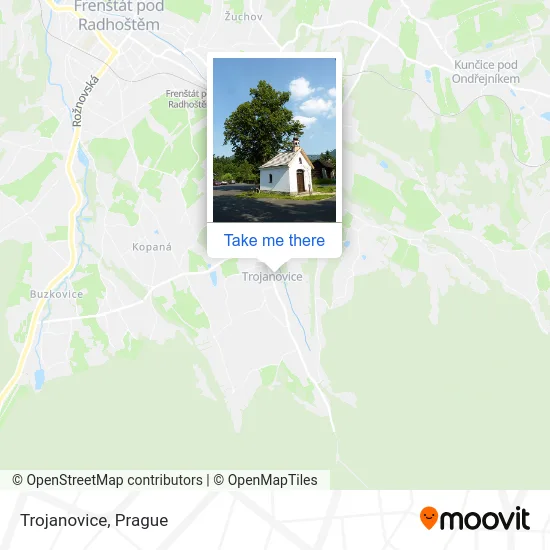 Карта Trojanovice