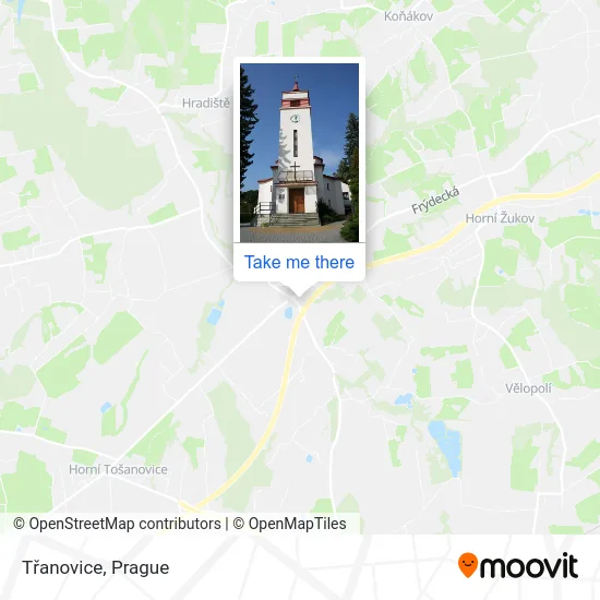 Карта Třanovice