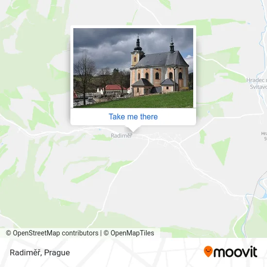 Карта Radiměř