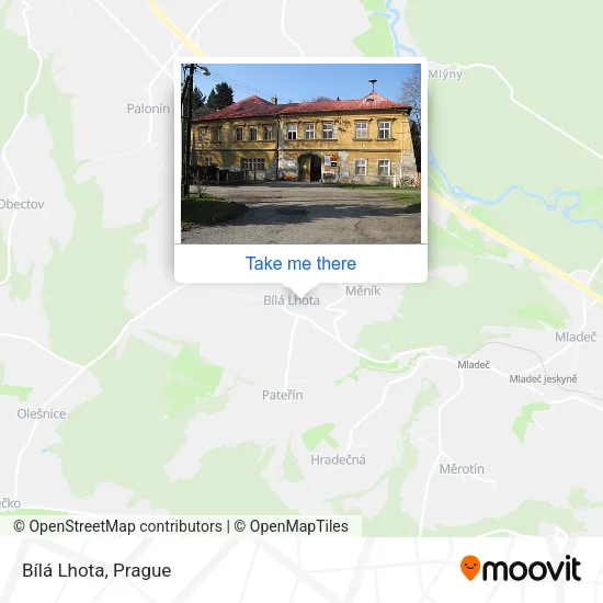 Карта Bílá Lhota