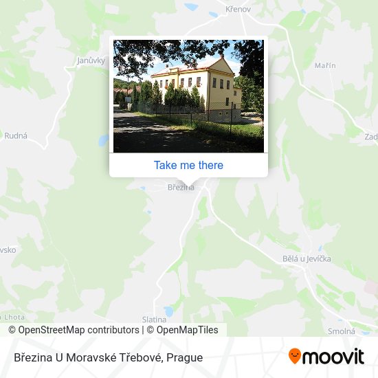 Březina U Moravské Třebové map