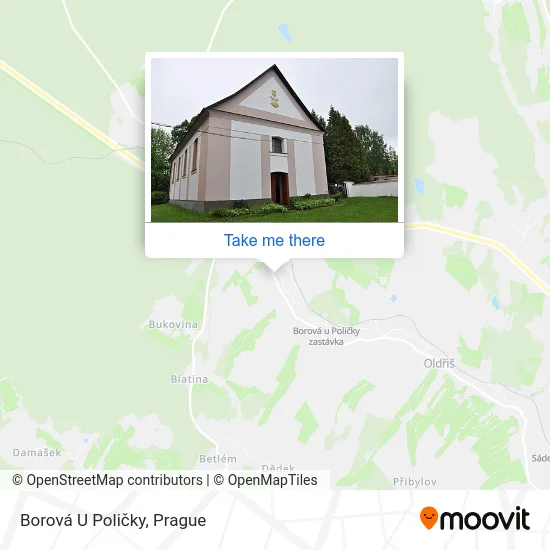 Карта Borová U Poličky