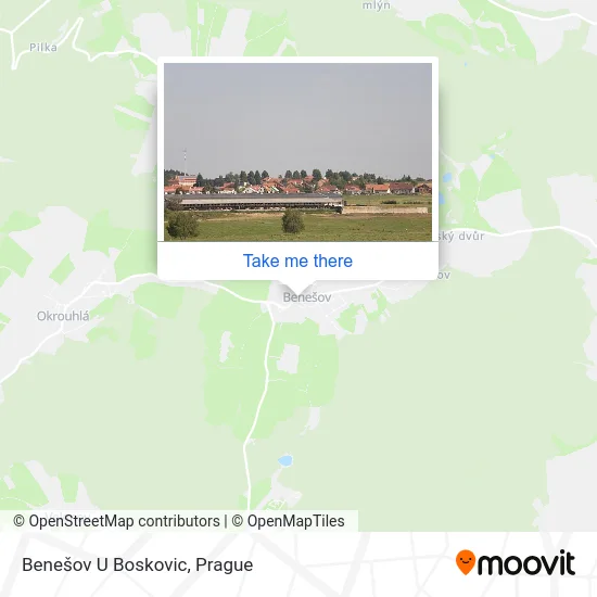 Карта Benešov U Boskovic