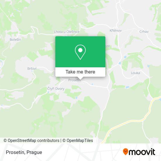 Карта Prosetín