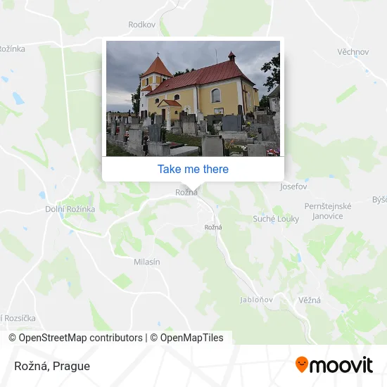 Карта Rožná