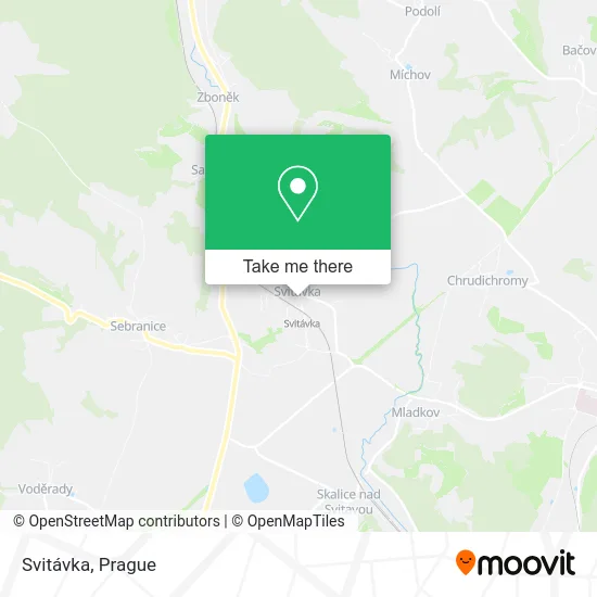 Карта Svitávka