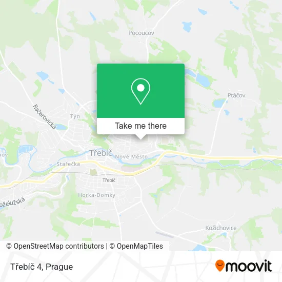 Карта Třebíč 4