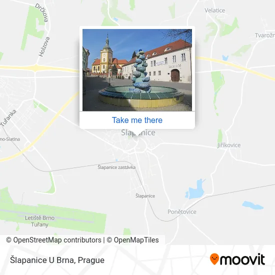 Карта Šlapanice U Brna