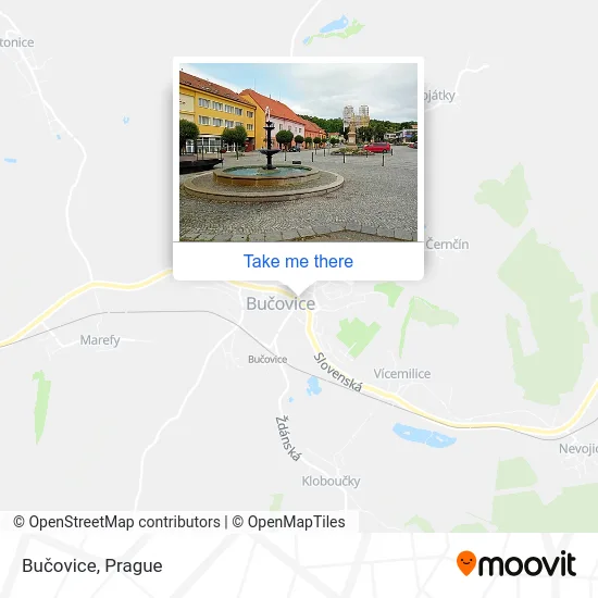 Карта Bučovice