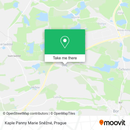 Kaple Panny Marie Sněžné map