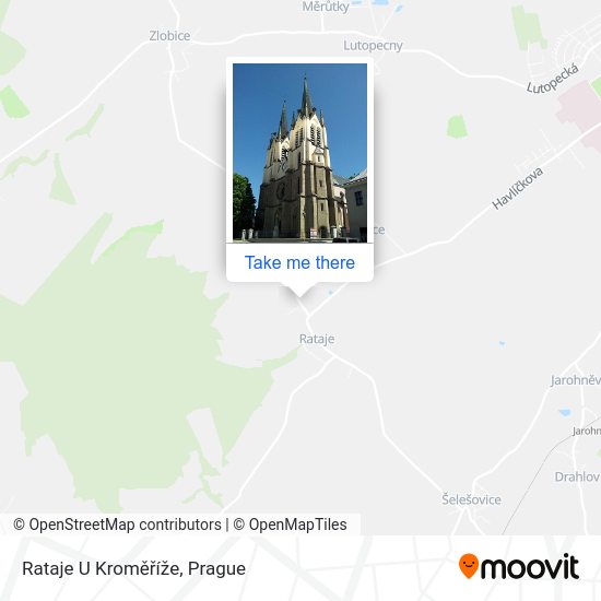 Rataje U Kroměříže map