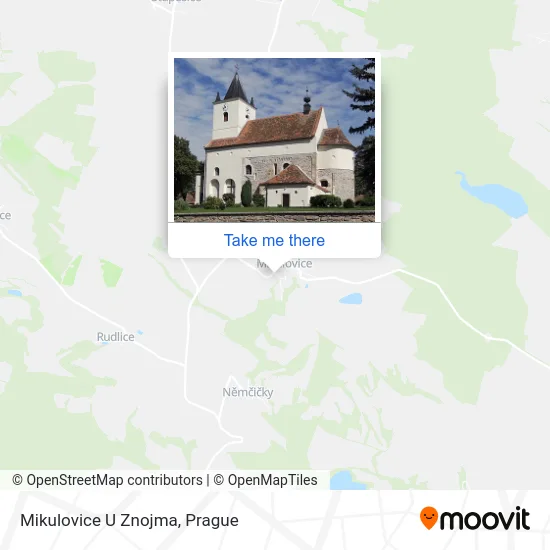 Карта Mikulovice U Znojma