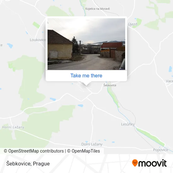 Карта Šebkovice
