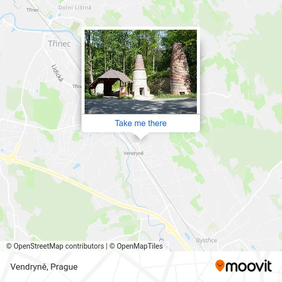 Карта Vendryně