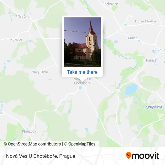 Карта Nová Ves U Chotěboře