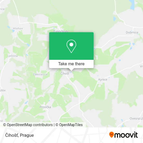 Карта Číhošť