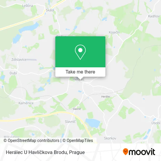 Карта Herálec U Havlíčkova Brodu