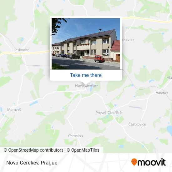 Карта Nová Cerekev