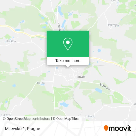 Milevsko 1 map