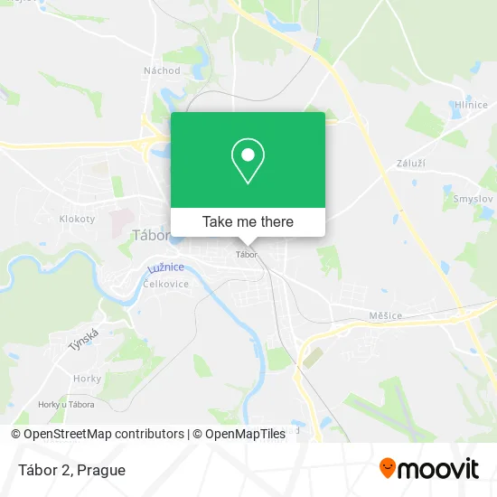Карта Tábor 2