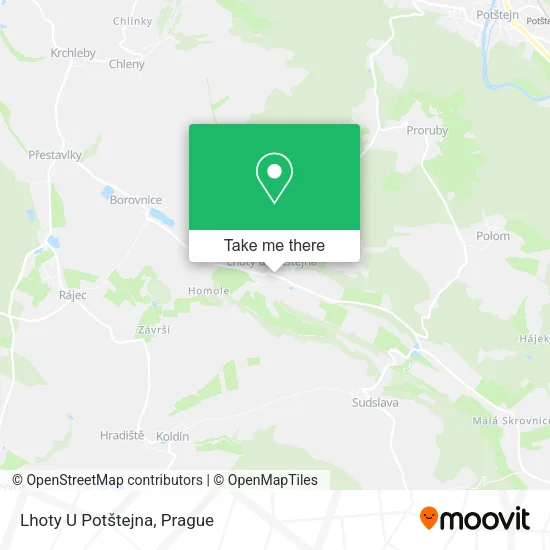 Карта Lhoty U Potštejna
