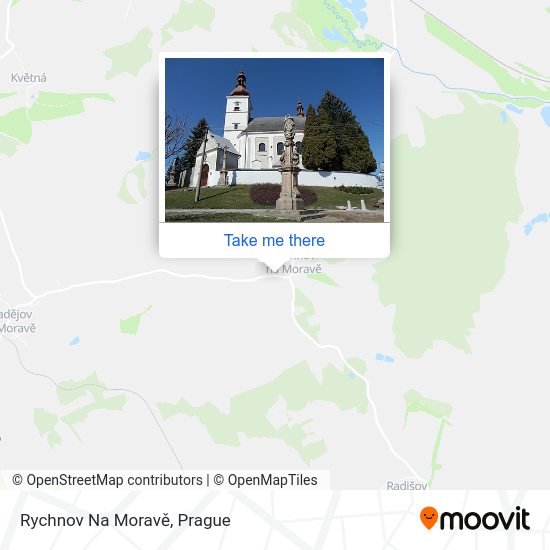 Карта Rychnov Na Moravě
