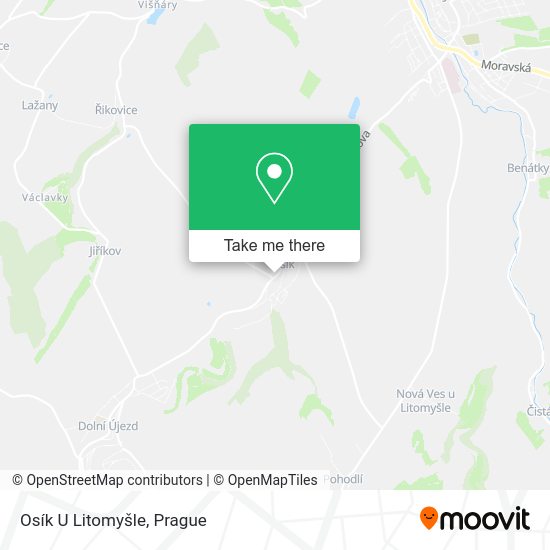 Osík U Litomyšle map