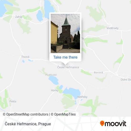 Карта České Heřmanice