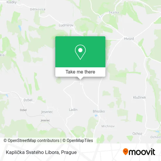 Карта Kaplička Svatého Libora