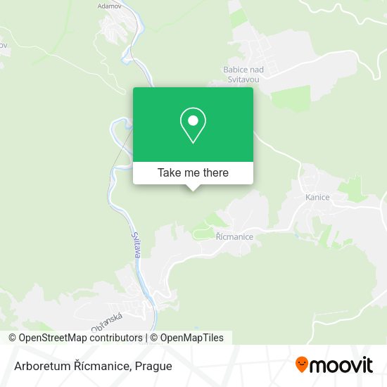 Arboretum Řícmanice map