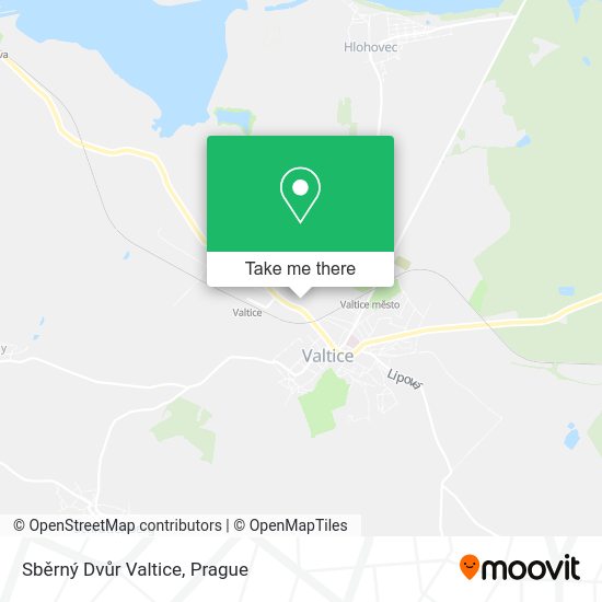 Sběrný Dvůr Valtice map