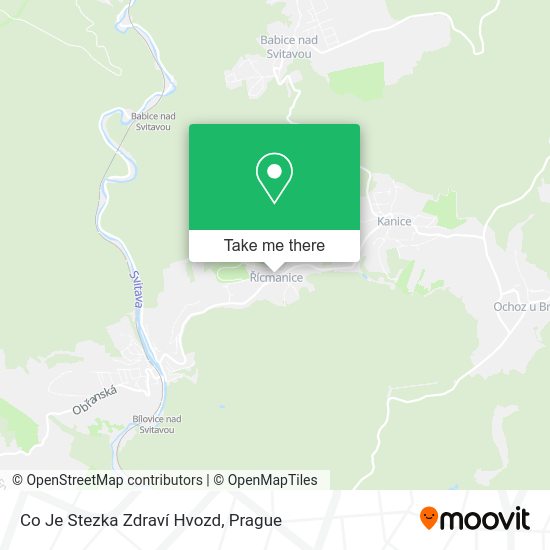 Co Je Stezka Zdraví Hvozd map
