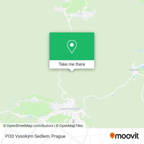 POD Vysokým Sedlem map