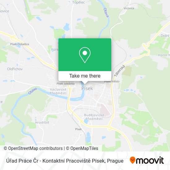 Úřad Práce Čr - Kontaktní Pracoviště Písek map