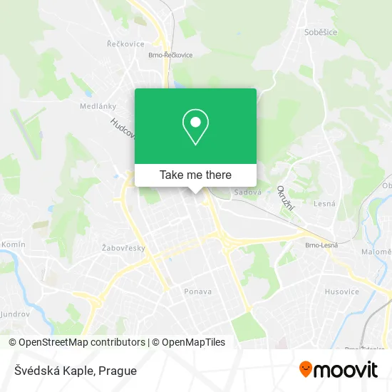 Карта Švédská Kaple