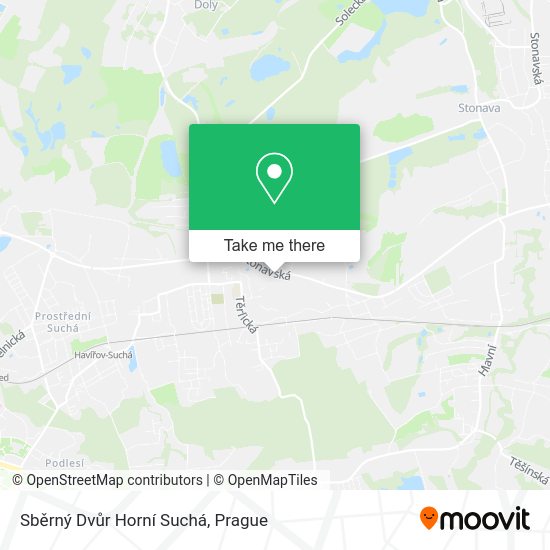 Sběrný Dvůr Horní Suchá map