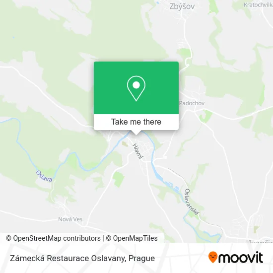 Карта Zámecká Restaurace Oslavany