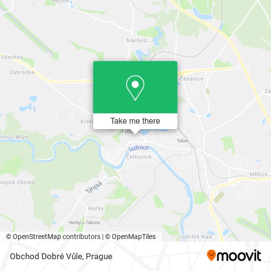 Obchod Dobré Vůle map