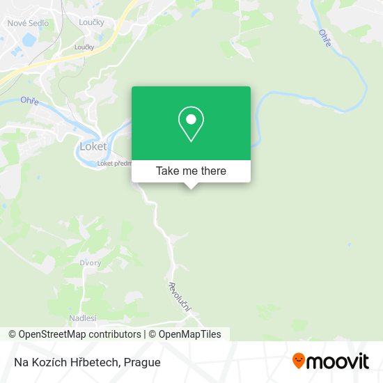 Na Kozích Hřbetech map