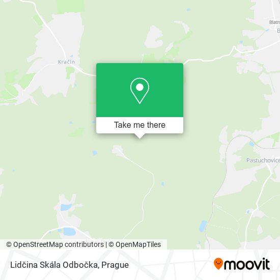 Lidčina Skála Odbočka map