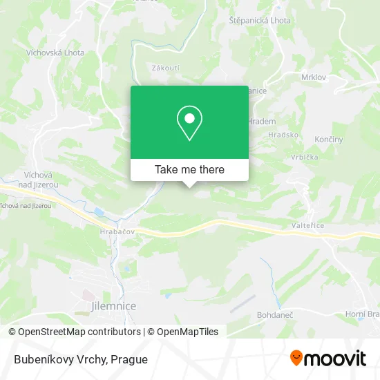 Bubeníkovy Vrchy map