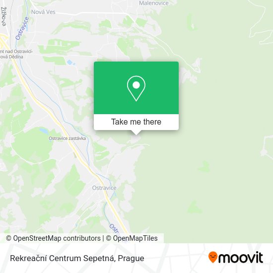 Rekreační Centrum Sepetná map