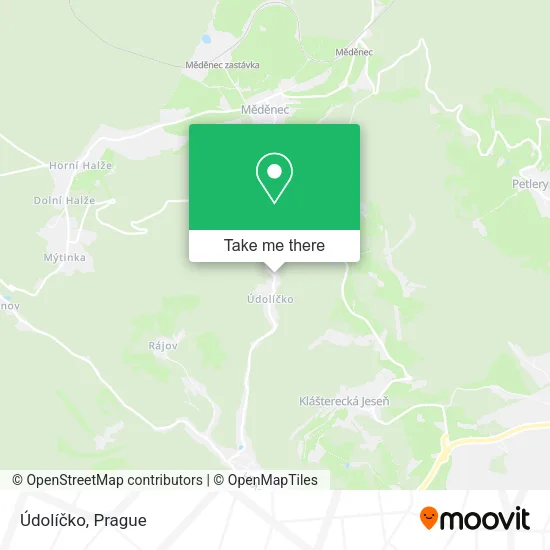 Карта Údolíčko